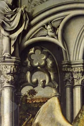 Architektonische Details von der Aix-Verkündigung, ca. 1445 (Detail)